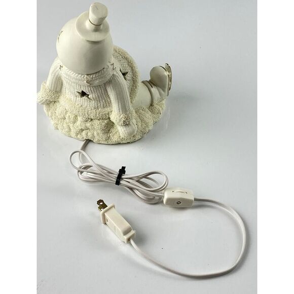 International Bazaar Snowman Night Light Porcelain 9" Tall In Box Winter CO0709 - Picture 6 of 10